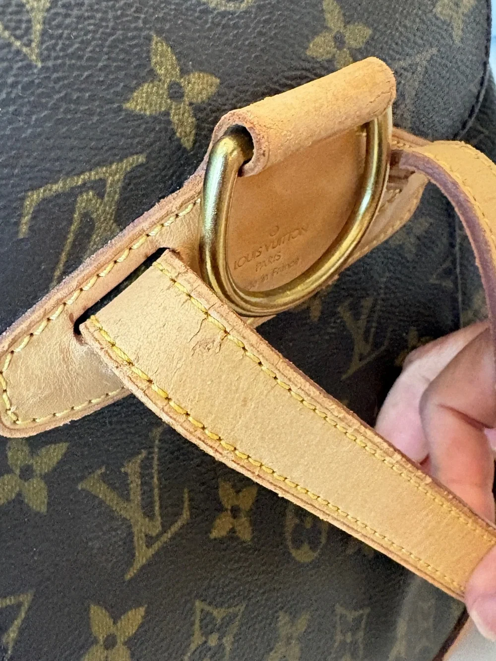 Louis Vuitton Montsouris Backpack Handbag in Brown and Tan Japan purchased